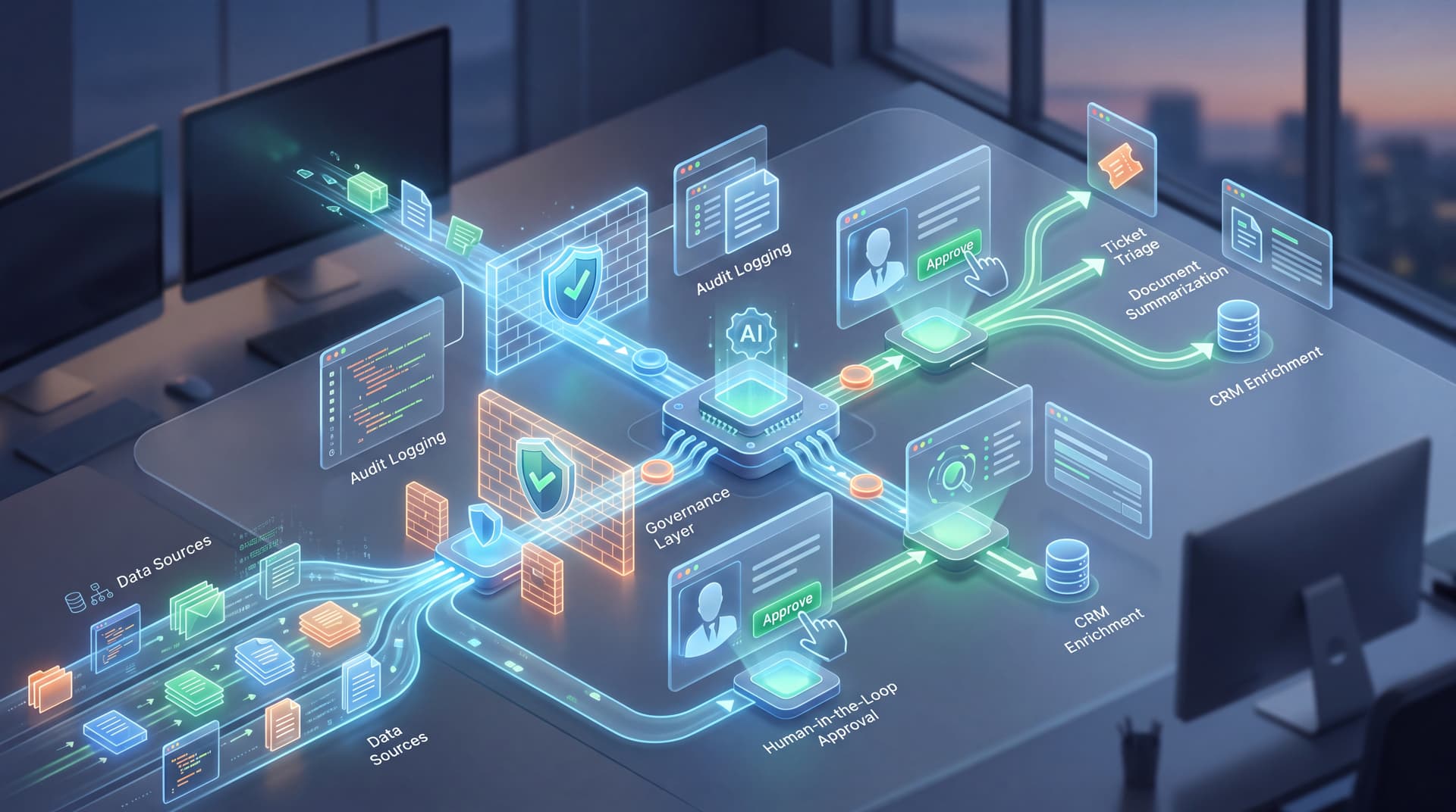 Architecting Governed AI Workflows: Data Security, Human Approvals, and Real-World MSP Use Cases